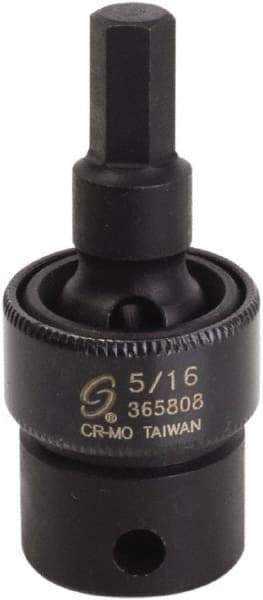 Sunex Tools - 3/8" Drive, 5/16" Impact Hex Bit Socket - Exact Industrial Supply