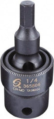 Sunex Tools - 3/8" Drive, 1/4" Impact Hex Bit Socket - Exact Industrial Supply