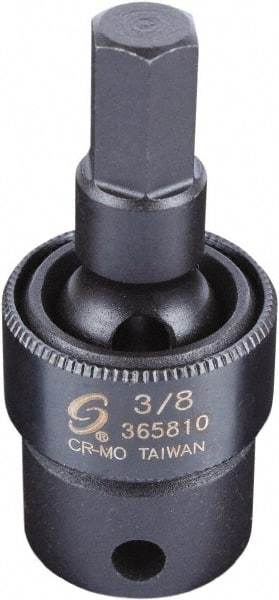 Sunex Tools - 3/8" Drive, 3/8" Impact Hex Bit Socket - Exact Industrial Supply