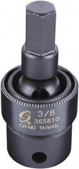Sunex Tools - 3/8" Drive, 3/8" Impact Hex Bit Socket - Exact Industrial Supply