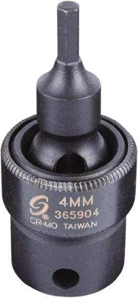 Sunex Tools - 3/8" Drive, 4mm Impact Hex Bit Socket - Exact Industrial Supply