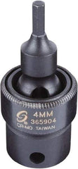 Sunex Tools - 3/8" Drive, 4mm Impact Hex Bit Socket - Exact Industrial Supply