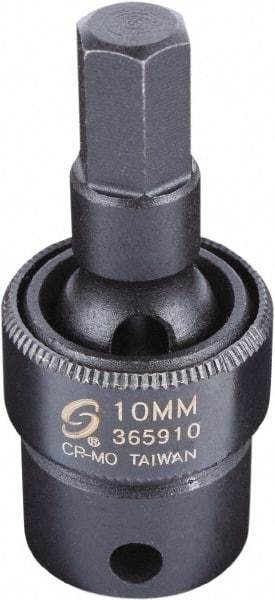 Sunex Tools - 3/8" Drive, 10mm Impact Hex Bit Socket - Exact Industrial Supply