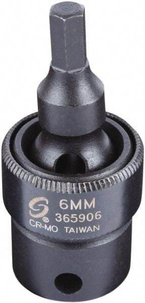 Sunex Tools - 3/8" Drive, 6mm Impact Hex Bit Socket - Exact Industrial Supply