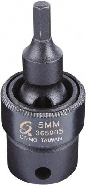 Sunex Tools - 3/8" Drive, 5mm Impact Hex Bit Socket - Exact Industrial Supply