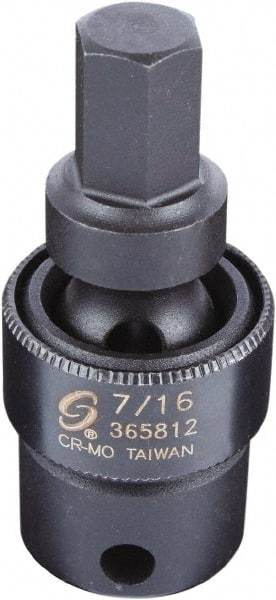 Sunex Tools - 3/8" Drive, 7/16" Impact Hex Bit Socket - Exact Industrial Supply