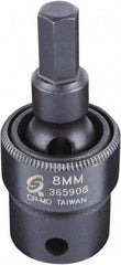 Sunex Tools - 3/8" Drive, 8mm Impact Hex Bit Socket - Exact Industrial Supply