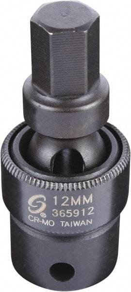 Sunex Tools - 3/8" Drive, 12mm Impact Hex Bit Socket - Exact Industrial Supply