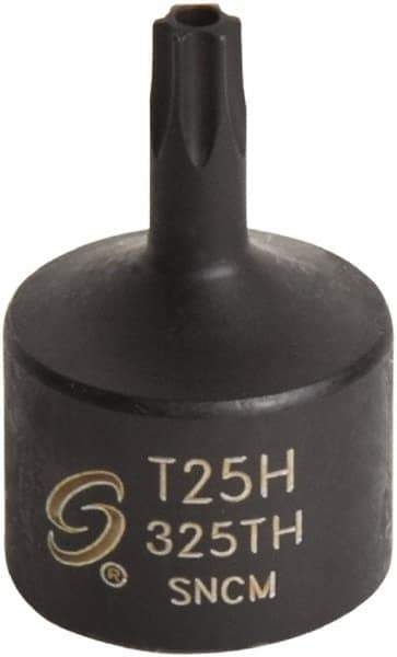 Sunex Tools - 3/8" Drive, T25H Impact Torx Bit Socket - Exact Industrial Supply