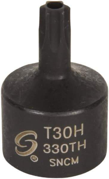 Sunex Tools - 3/8" Drive, T30H Impact Torx Bit Socket - Exact Industrial Supply