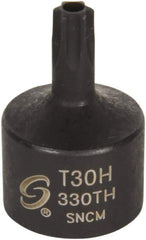 Sunex Tools - 3/8" Drive, T30H Impact Torx Bit Socket - Exact Industrial Supply