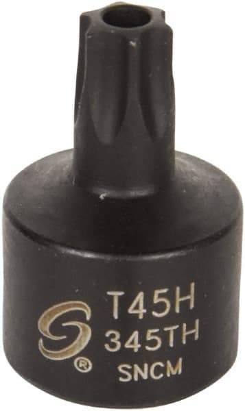 Sunex Tools - 3/8" Drive, T45H Impact Torx Bit Socket - Exact Industrial Supply