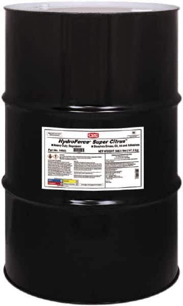 CRC - 55 Gal Drum Cleaner/Degreaser - Liquid, Water Based, d-Limonene, Citrus - Exact Industrial Supply
