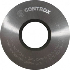 Controx - 2" Diam x 0.1299" Blade Thickness x 3/4" Arbor Hole Diam, 0 Tooth Slitting and Slotting Saw - Arbor Connection, Right Hand, Uncoated, Solid Carbide, Concave Ground - Exact Industrial Supply