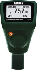 Extech - 0 to 78.7 mil LCD Coating Thickness Gage - For Use with Ferrous/Nonferrous Coatings - Exact Industrial Supply
