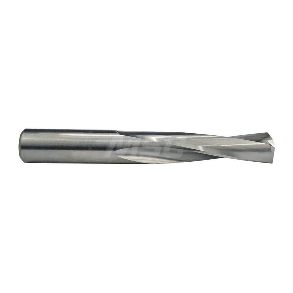 Screw Machine Length Drill Bit: 0.374″ Dia, 135 °, Solid Carbide Coated, Right Hand Cut, Spiral Flute, Straight-Cylindrical Shank, Series 205