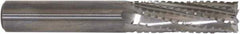 Controx - 6.35mm Cutting Diam x 5/8" Length of Cut, 5 Flute, Upcut Spiral Router Bit - Uncoated, Right Hand Cut, Solid Carbide, 63.5mm OAL x 1/4" Shank Diam, Square End - Exact Industrial Supply