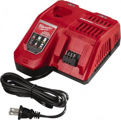 Milwaukee Tool - 18 & 12 Volt, Lithium-Ion Power Tool Charger - AC Wall Outlet Power Source - Exact Industrial Supply