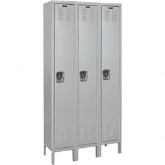 Hallowell - Medsafe 3 Door, 1 Tier, Premium Wardrobe Lockers - Exact Industrial Supply