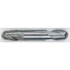 7/16 Dia. - 3 OAL - Solid Carbide - TiAlN-Ball Nose DE EM-2 FL - Exact Industrial Supply