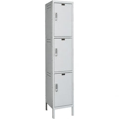 Hallowell - 3 Door, 3 Tier, Charging Station Locker - Exact Industrial Supply