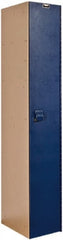 Hallowell - 1 Door, 1 Tier, Solid Plastic Locker - Exact Industrial Supply