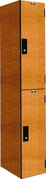 Hallowell - 2 Door, 2 Tier, Premium Wardrobe Lockers - Exact Industrial Supply