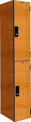 Hallowell - 2 Door, 2 Tier, Premium Wardrobe Lockers - Exact Industrial Supply