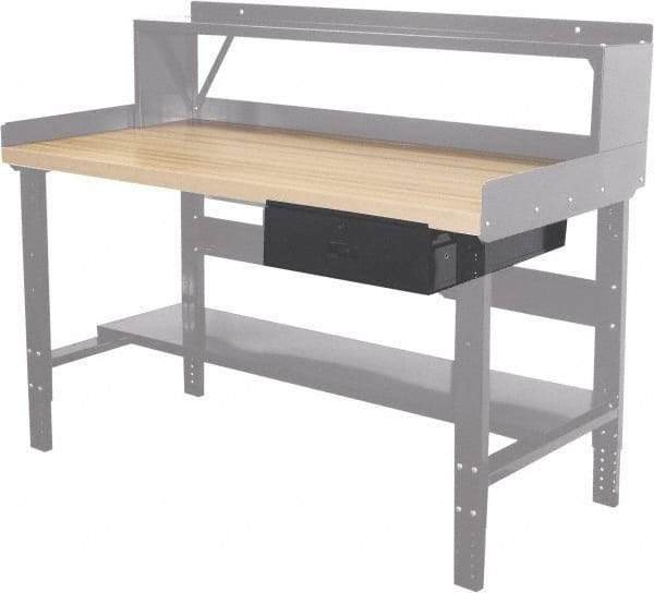 Hallowell - Workbench & Workstation Drawer - 24" Deep, 6" High, Use with Heavy-Duty Adjustable Leg Workbenches - Exact Industrial Supply