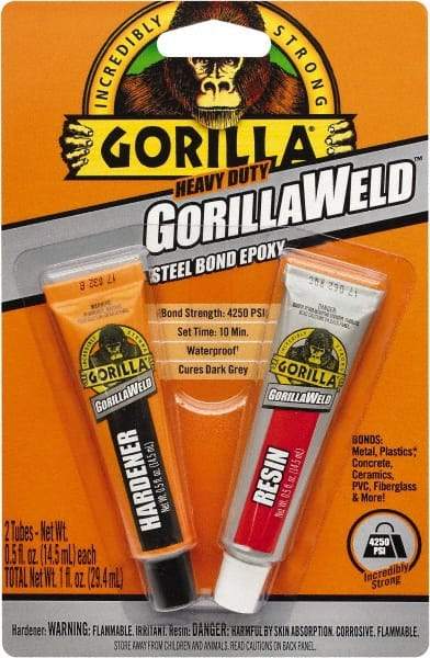 Gorilla Glue - 0.5 oz Tube Epoxy - 4 to 7 min Working Time - Exact Industrial Supply