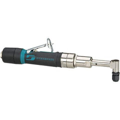 Dynabrade - 1/4" Collet, Angle Handle, Air Angle Die Grinder - 3,200 RPM, Rear Exhaust, 26 CFM, 0.4 hp, 90 psi, 1/4 NPT Inlet - Exact Industrial Supply