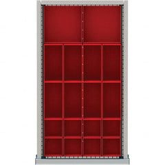 LISTA - 18-Compartment Drawer Divider Layout for 2.17" High Drawers - Exact Industrial Supply