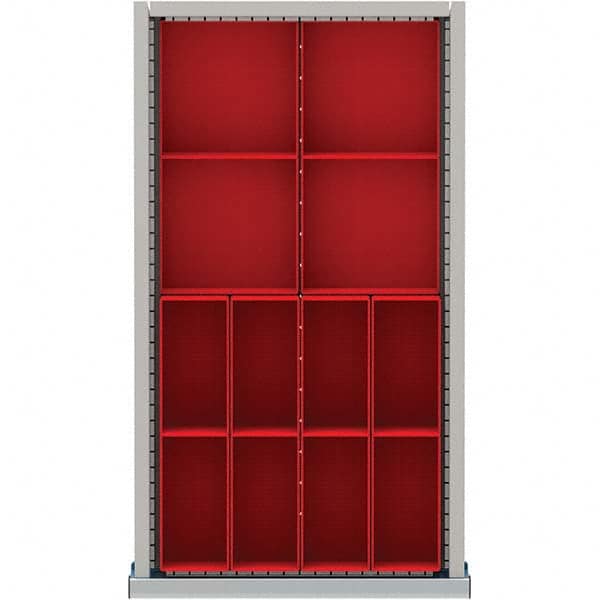 LISTA - 12-Compartment Drawer Divider Layout for 3.15" High Drawers - Exact Industrial Supply