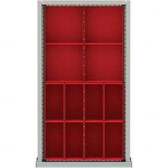 LISTA - 12-Compartment Drawer Divider Layout for 3.15" High Drawers - Exact Industrial Supply