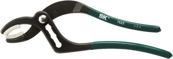 SK - 10" OAL, 2-1/2" Max Capacity, 44mm Jaw Length x 1.44" Jaw Width, 4 Position Soft Jaw Tongue & Groove Pliers - Curved Jaws, Vinyl Handles - Exact Industrial Supply