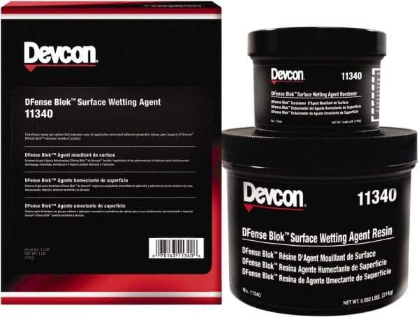 Devcon - 1 Lb Pail Two Part Epoxy - 15 min Working Time, 2,616 psi Shear Strength - Exact Industrial Supply