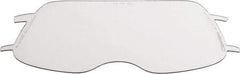 3M - 8" Wide x 4" High, Polycarbonate Replacement Visor - 0.06" Thick, Clear, Front-Mounted - Exact Industrial Supply