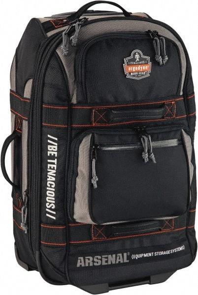 Ergodyne - 3,790 Cubic Inch, Polyester Empty Gear Bag - 14 Inch Wide x 9 Inch Deep x 22-1 2 Inch High, Black - Exact Industrial Supply