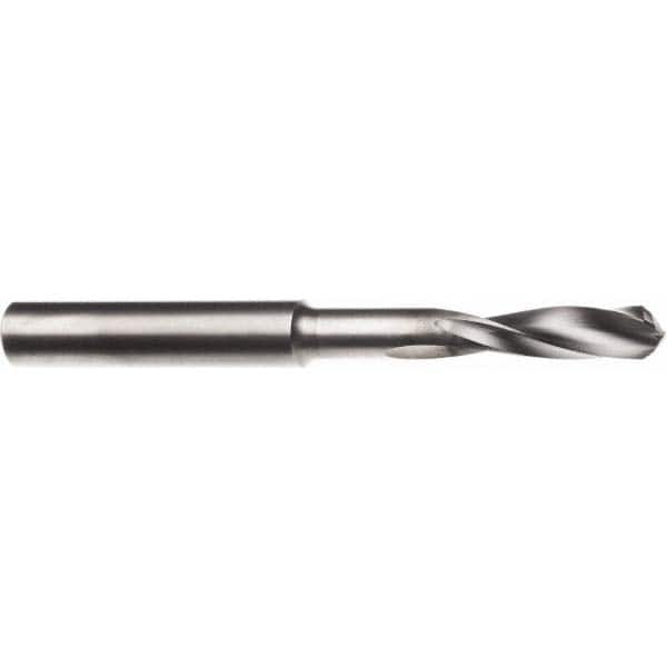 Screw Machine Length Drill Bit: 0.166″ Dia, 145 °, Solid Carbide Coated, Right Hand Cut, Spiral Flute, Straight-Cylindrical Shank, Series 120