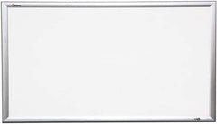 Ability One - 2" High x 40" Wide Porcelain on Steel Magnetic Marker Board - Porcelain, 64" Deep - Exact Industrial Supply