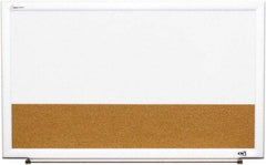 Ability One - 2" High x 22" Wide Combination Dry Erase and Natural Cork - Melamine, 32" Deep - Exact Industrial Supply