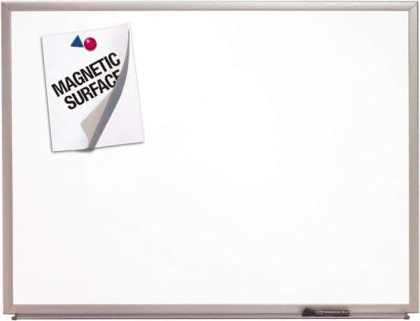 Ability One - 2" High x 53" Wide Erasable Melamine Marker Boards - Melamine, 77" Deep - Exact Industrial Supply