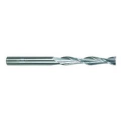 1 Dia. x 6 Overall Length 2-Flute Square End Solid Carbide SE End Mill-Round Shank-Center Cut-Uncoated - Exact Industrial Supply
