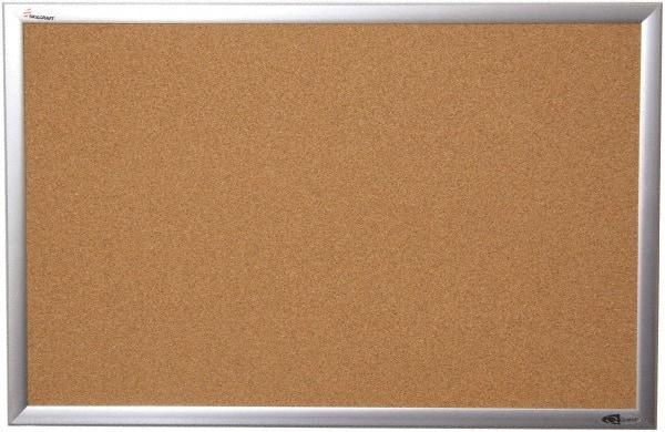Ability One - 36" Wide x 2" High Self-Heal Cork Bulletin Board - Natural (Color) - Exact Industrial Supply