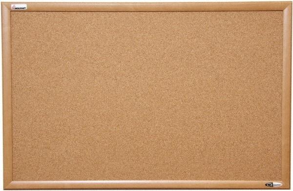 Ability One - 37" Wide x 2" High Self-Heal Cork Bulletin Board - Natural (Color) - Exact Industrial Supply