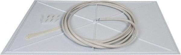 InBrella - 2' Diam, Rectangle Pannel Leak Diverter - 4' Long x 2' Wide, White - Exact Industrial Supply