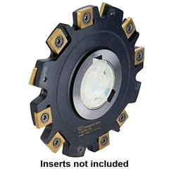 Kennametal - Arbor Hole Connection, 0.1969" Cutting Width, 63/64" Depth of Cut, 100mm Cutter Diam, 1-1/16" Hole Diam, 6 Tooth Indexable Slotting Cutter - 90° SN Toolholder, SNHX Insert - Exact Industrial Supply