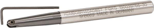 Kennametal - 20mm Cut Diam, 10mm Max Depth of Cut, 20mm Shank Diam, 190mm OAL, Indexable Ball Nose End Mill - 80mm Head Length, Straight Shank, KDMB Toolholder, KDMB 20.. Insert - Exact Industrial Supply