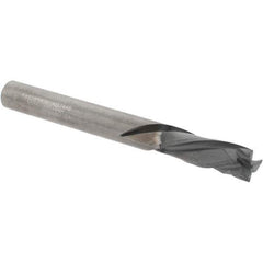 Kennametal - 1/4" Cutting Diam x 3/4" Length of Cut, 3 Flute, Compression Spiral Router Bit - Diamond Coated, Right Hand Cut, Solid Carbide, 2-1/2" OAL x 1/4" Shank Diam, Double Edge, 25° Helix Angle - Exact Industrial Supply