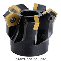 Kennametal - 160mm Cut Diam, 40mm Arbor Hole, 5.5mm Max Depth of Cut, 54° Indexable Chamfer & Angle Face Mill - 10 Inserts, PD.X 1204... Insert, 10 Flutes, Series KMS - Exact Industrial Supply
